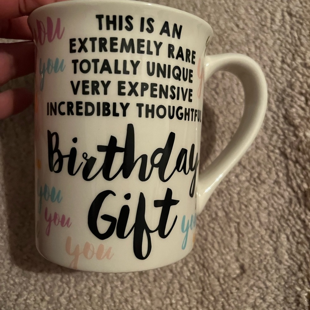 Birthday Gift Mug with Fun Text